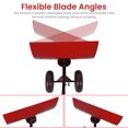 thumbnail image 2 of Pelle à Neige Robuste de 29 Pouces avec Roues – Pousse-Neige Réglable Grand, Poignée Ergonomique à 5 Positions, Résistant à la Rouille, pour Allée, Trottoir et Jardin – Rouge, 2 of 8