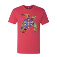 thumbnail image 2 of Colorful Rainbow Rabbit Animal Lover Mens Premium Tri Blend T-Shirt, Vintage Red, Medium, 2 of 3