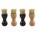 thumbnail image 1 of Cepillo de madera para zapatos, 4 unidades, multifunción, color negro y caqui., 1 of 5