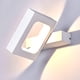 thumbnail image 1 of Apliques de pared LED de 10 W para exterior e interior, focos de pared, iluminación para sala de estar, escalera, dormitorio, pasillo, iluminación de pared, 3000 K (luz blanca cálida) (blanco), 1 of 6