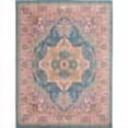 thumbnail image 2 of Nourison Passion Persian Teal Multicolor 8' X 10' Area Rug, (8x10), 2 of 8