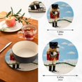 thumbnail image 3 of SKYSONIC 2 pcs Nutcracker Merry Christmas Pot Holders Trivets, Heat Resistant Trivets,Picket Fence Sky Cotton Thread Weave Mats for Hot Pads Pans Pot Bowl Teapot, 3 of 7
