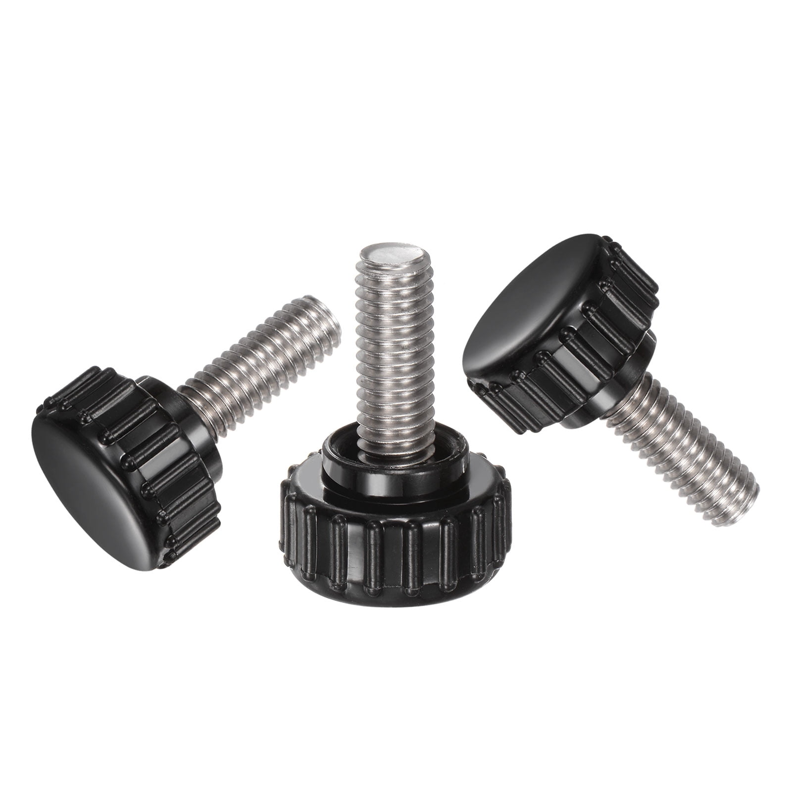 48 Pieces Knurled Clamping Knob Set M5/M6/M8 Male Thread Thumb Screw Threaded Hand Stud Knobs