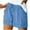 Womens Shorts Sky Blue, variant on Plus Size Womens Running Shorts Athletic Casual Solid Basic Drawstring Elastic Waist Soft Cotton Loose Sports Active Short with Pockets
