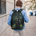 thumbnail image 6 of Demon Slayer Muichiro Tokito Backpack Bookbag Casual Daypack Travel Backpacks for Work Hiking Camping, 6 of 8