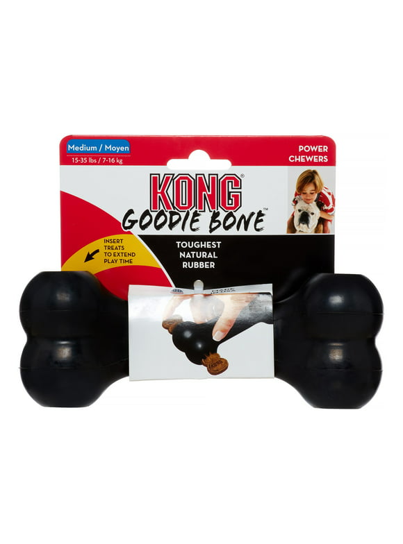 KONG Extreme Goodie Bone Dog Toy, Black