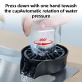 thumbnail image 3 of Riwcyla Automatic Glass Rinser for Kitchen Sink 360 Degree Rotating Spout Glass Rinser High Pressure Kitchen Sink Faucet Bottle Washer Cleaner Accessories for Bar Sink Attachment, 3 of 6