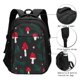 thumbnail image 3 of Disketp Amanita Mushroom Mochila de Viaje Estampada para Laptop con Puerto de Carga USB, Mochila Impermeable para Computadora – Regalo para Hombres y Mujeres, 3 of 7