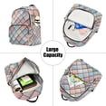 thumbnail image 5 of FORMRS Mini Backpack Purse for Women Quilted Travel Daypack Casual Shoulder Bag, Red Art Pattern, 5 of 7