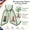 Green, variant on Christmas Wreath Sash, Holiday Ribbon, Long Striped Plaid Door Accent for Front Porch Entryway Basket and Seasonal Decor, 54 Inch Fabric Bow with Selected Letter