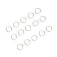 thumbnail image 4 of 200pcs 7x6mm Bag Buckle Stainless Steel Key Chain Rings Jewelry DIY Split Circle, 4 of 5