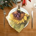 thumbnail image 2 of WOBOGO Dwarf Elves Sunflower Cloth Napkins 1 Piece Soft Elegant Touch Durable Absorbent Quick Drying for Elegant Dining, 2 of 8