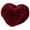Wine Red, variant on Opvise Throw Pillow Fuzzy Long Faux Fur Love Heart Shape Fluffy Sofa Bedroom Decoration Lumbar Back Cushion Home Supplies
