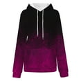thumbnail image 4 of Women's Tops Long Sleeve V Neck Womens Tunic Sweatshirt Long Sleeve Casual Hooded Crewneck Pullover Sweatshirts, 4 of 5