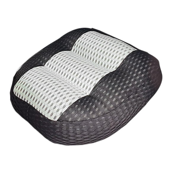 Almencla 1x Universal Car Booster Seat Cushion for Short Drivers People Home Office Chair Black