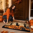 thumbnail image 4 of Halloween Doormat Gothic Door Mat for Front Door, Doormat Outside Entrance, Halloween Pumpkin Ghost Decor for Porch and Entryway, Indoor Outdoor Use,23.62x15.75in, 4 of 7