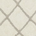 thumbnail image 4 of SAFAVIEH Olympia Eugene Geometric Polyester Shag Runner Rug, Cream/Beige, 2'3" x 8', 4 of 5
