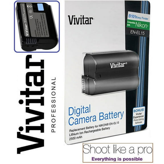 Hi-Capacity EN-EL15 Li-Ion Battery for Nikon Z5 Z 5 Z6 Z 6 Z7 Z 7 II 5II 6II 7II