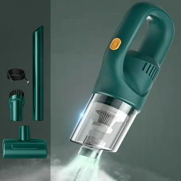 Byikun Portable Car Vacuum Cleaner Wireless, Green, 120W, 15KPA Suction, 45Mins Runtime, Rechargeable, Multiple Accessories for Car & Home