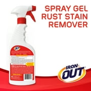 Iron OUT Rust Stain Remover Spray Gel, Remove Rust Stains in Bathrooms, Kitchens, Laundry, and Outdoors, 16 fl oz Bottle