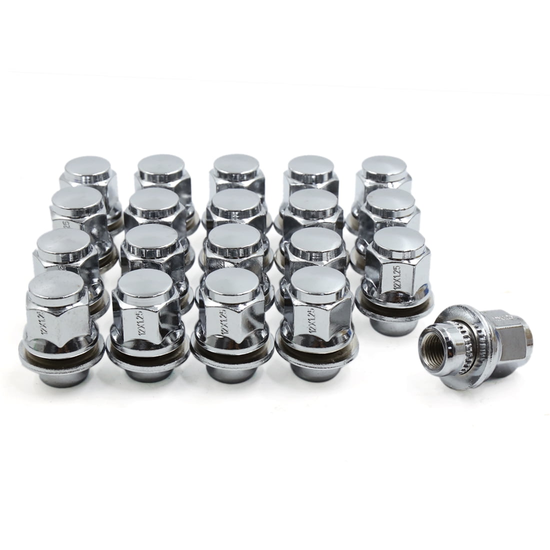 20pcs M12 x 1.25 Aluminum Alloy Racing Wheel Lug Nuts Tire Rim Screw