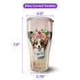 thumbnail image 5 of Happy Mother's Day Papillon with Flower Crown and Greeting Card 30oz Stainless Steel Tumbler Insulated Cup with Lid Pap Butterfly Dog Lover - 13004, 5 of 5