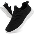 thumbnail image 1 of Zapatillas para correr ZGPWZWL para hombre, zapatillas negro/blancas, talla 10, 1 of 6