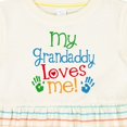 thumbnail image 4 of Inktastic My Grandaddy Loves Me Girls Baby Dress, 4 of 5