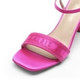 thumbnail image 5 of Dream Pairs Women's Cylinder-Heel Sandals Square Toe Buckle Closure, 5 of 7