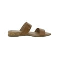 thumbnail image 3 of Sun + Stone Womens Easten Faux Leather Slip On Slide Sandals, 3 of 3