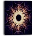 thumbnail image 2 of Fleur Fractale Jaune Symétrique Arrondie - Impression sur Toile Florale, 2 of 3