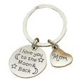 thumbnail image 3 of STARTIST Dad Mom Keychain Bag Charms Key Chain for Women Heart Shape Keychain for Luggage, 3 of 9