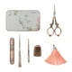 thumbnail image 2 of Kit de costura de tijeras de bordado antiguas europeas con dedal completo para cortar Corte real, 2 of 9
