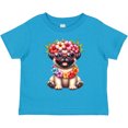 thumbnail image 3 of Inktastic Hawaiian Pug Boys or Girls Toddler T-Shirt, 3 of 5
