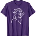 thumbnail image 1 of Cool Horse Head Horse Mane Pony Animal for Men Women Kids T-Shirt, 1 of 2