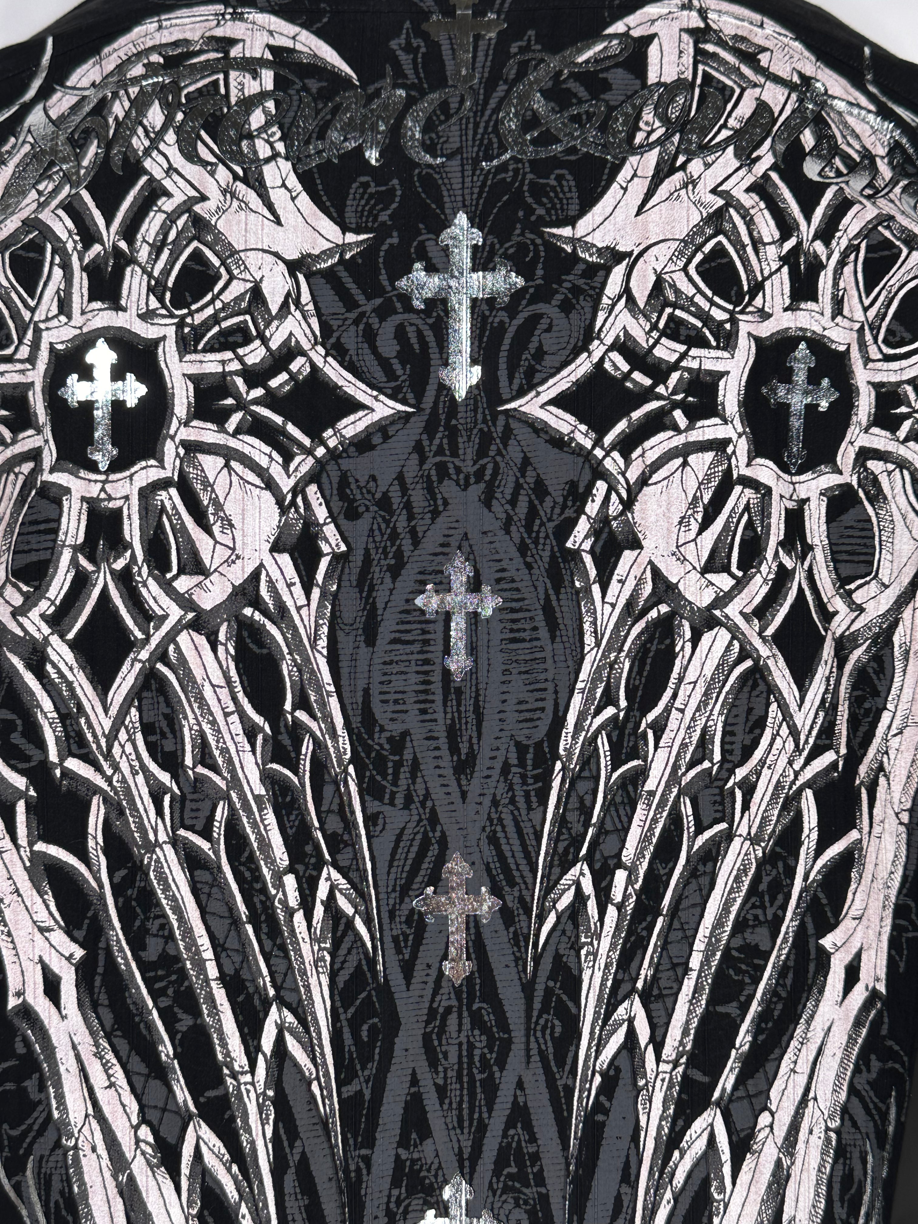 Xtreme Couture Men's Button Down Shirt - Affliction Brand Darkness Design