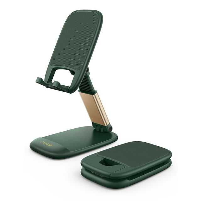 Soporte para teléfono Lamicall Green, escritorio de oficina, soporte para iPhone, acrílico