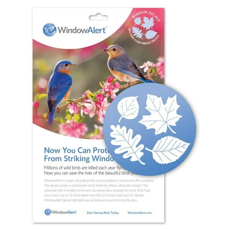Nba Window Decals - Window Alert Leaf Medley Decal (5 Per Package)