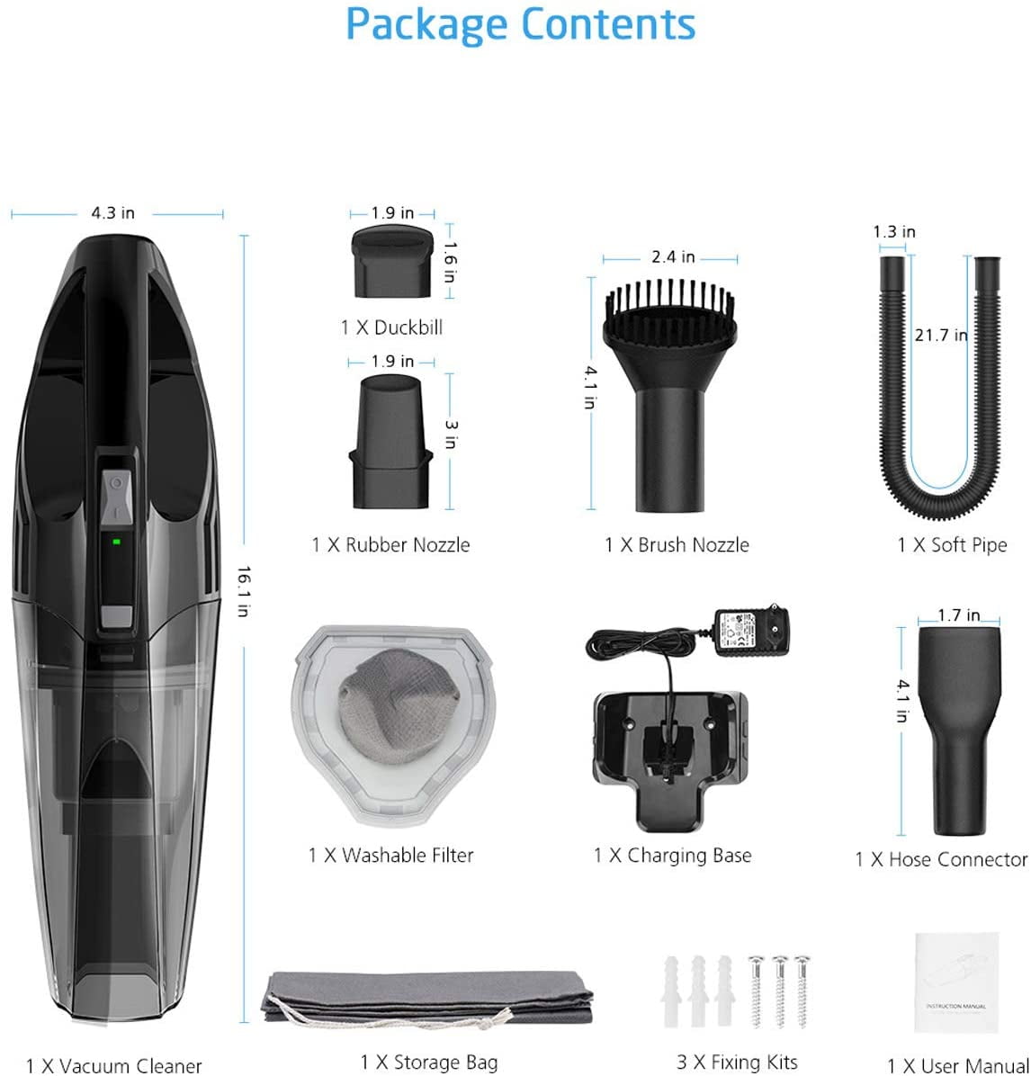 Holife Portable Handheld Cordless 