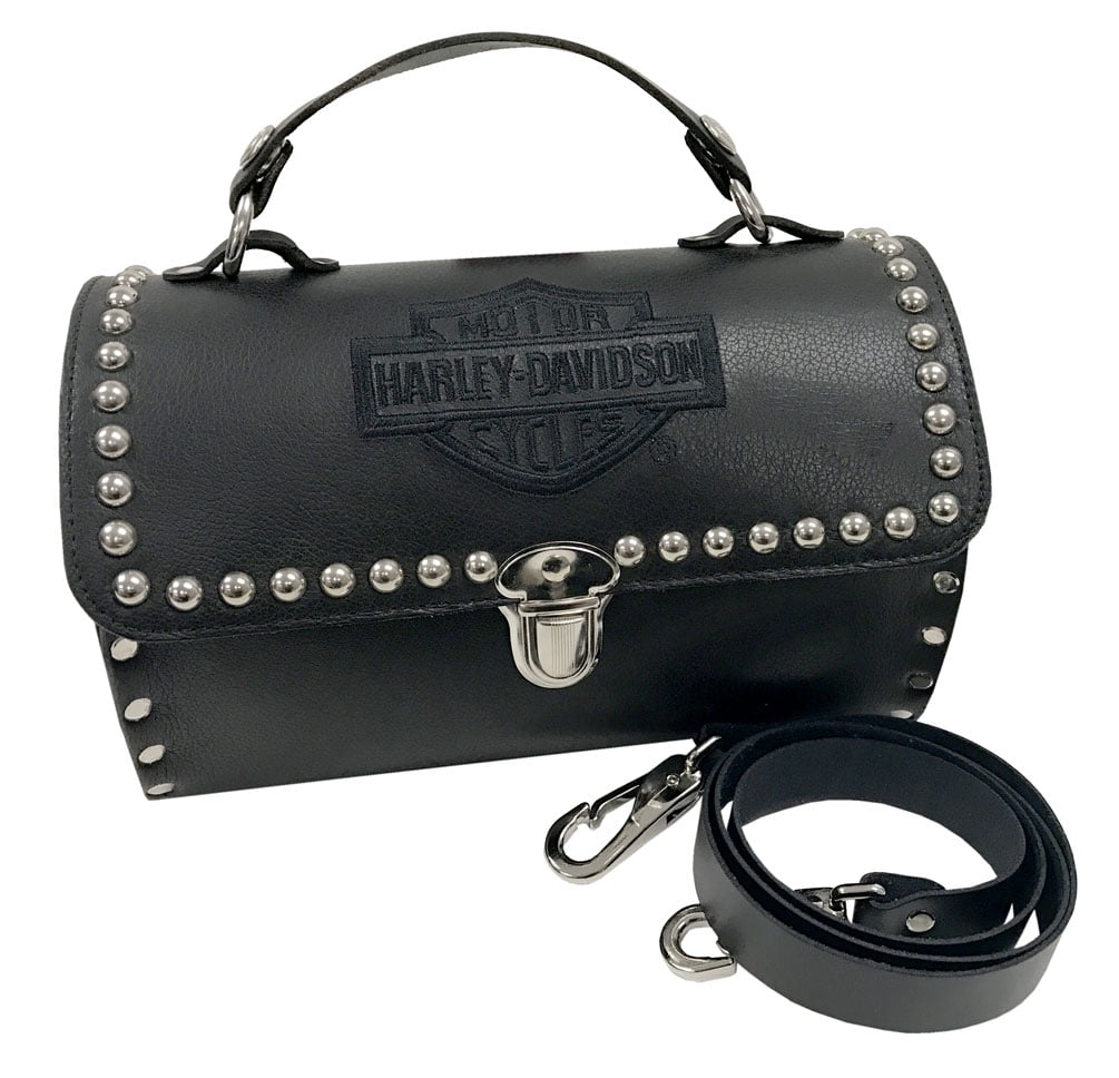 vintage harley davidson leather purse