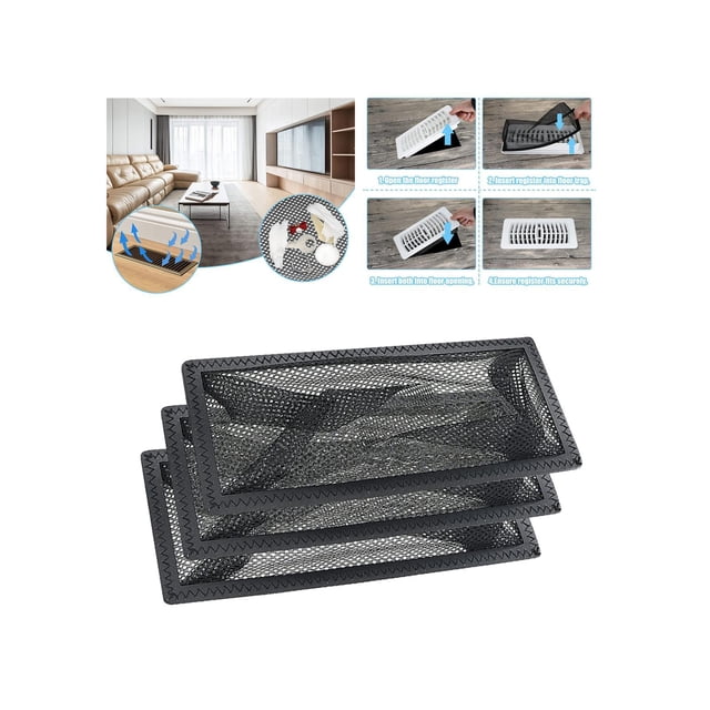 Registro de Piso Perfecl Filtros de Ventilación de Aire 4x10 Pulgadas