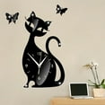 thumbnail image 1 of TIMIFIS Sticker Cute Mirror Black Wall Clock Modern Design Home Decor Watch Wall Sticker Alarm Clocks, 1 of 4