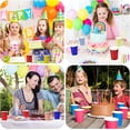 thumbnail image 4 of Vasos de cartón desechables NQ 50 piezas Vaso de papel DIY Cumpleaños Navidad Boda Fiesta 250 ml, 4 of 5