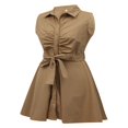 thumbnail image 3 of Femmes Été Bodycon Denim Manches Courtes Robe Soirée Mini Robes, 3 of 6