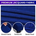 thumbnail image 3 of Stretch Chair Covers for Dining Room Set of 6, Removable Washable Dining Room Chair Covers, Dining Chair Slipcovers Seat Protector, Great for Home Decor and Banquet (Classic Blue, 6 Pack), 3 of 7