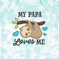 thumbnail image 4 of Inktastic My Papa Loves Me with Sloth and Hearts Boys or Girls Baby Bodysuit, 4 of 5
