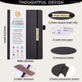 thumbnail image 6 of CTCMSP Black Financial Budget Planner,Leather Monthly Budget Book with Expense Tracker Notebook, 6 of 6