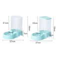 thumbnail image 2 of New For Dog Water Drinking Cat Feeding Drinking Bowl Corner Dog Bowl Pet Feeder Dog Food Dispenser BLUE WATERER, 2 of 8