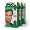 Just For Men Shampoo-in Hair Dye for Men, H-35 Medium Brown, 3 Pack