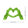 thumbnail image 5 of Cixusio Halloween Decorations Skeleton Love Gesture Statue Resin Heart Shape Hands Sculpture Gothic Heart Skeleton Finger Gesture Figurine Romantic Gift for Couples Friends for Halloween Decor Indoor, 5 of 7